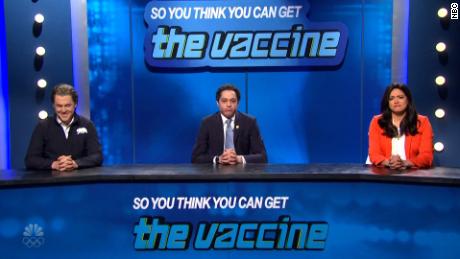 'SNL' has Dr. Fauci hand out coronavirus vaccines on a game
show 1