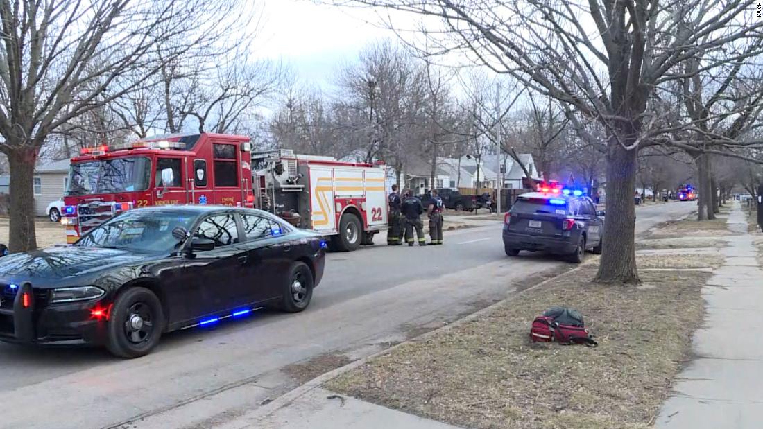 3 officers were hurt in an explosion in Wichita while
searching a vacant home, officials say 1