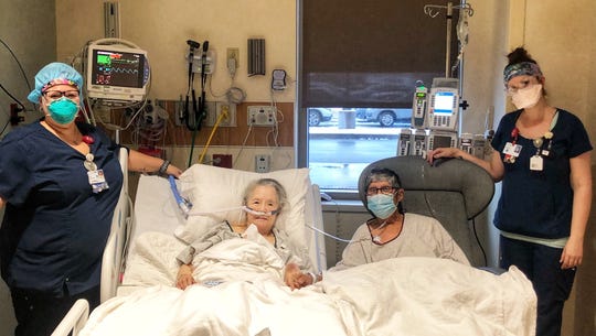 COVID-19 tore apart 'inseparable' couple, married for 63
years. 2 nurses worked to reunite them for a date. 1