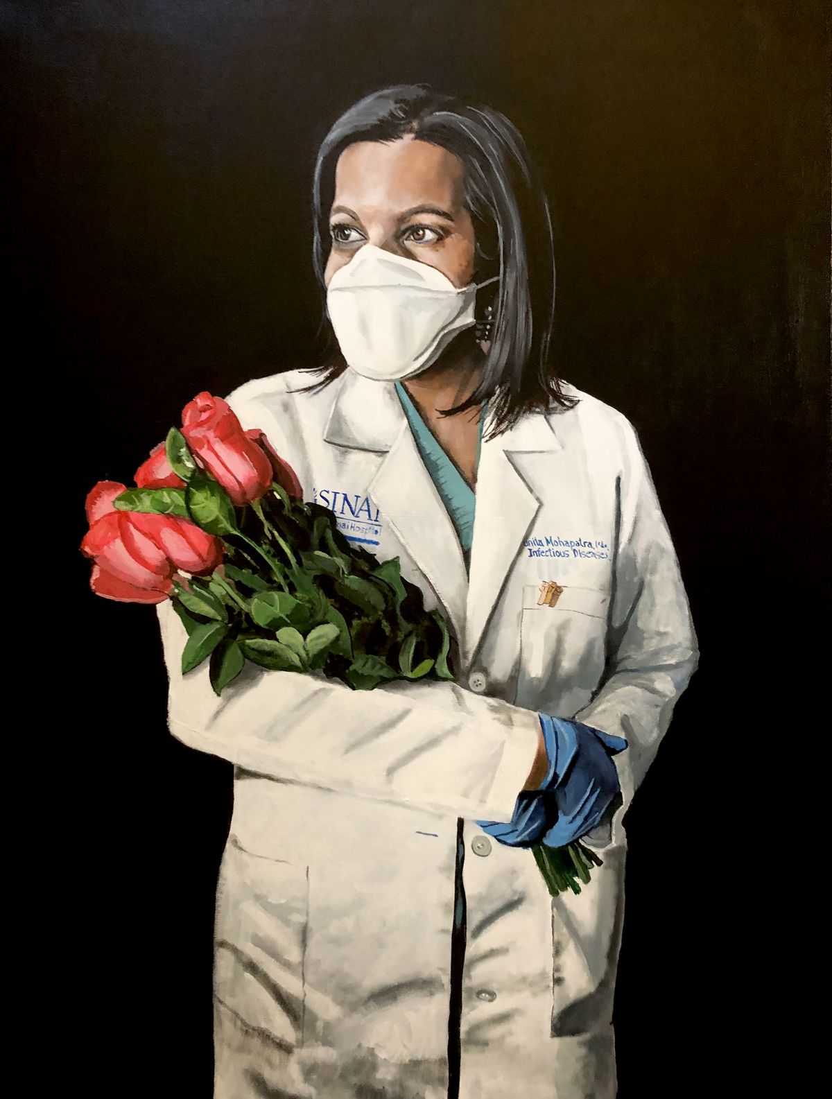 Local painter’s masked portraits capture life during the
coronavirus pandemic (LIVE UPDATES) 1