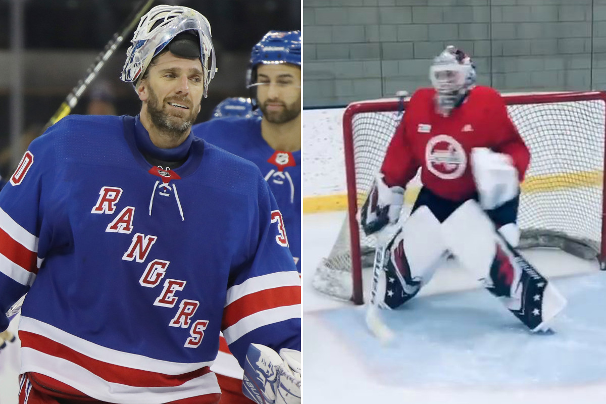 Henrik Lundqvist back on ice after open heart
surgery 1