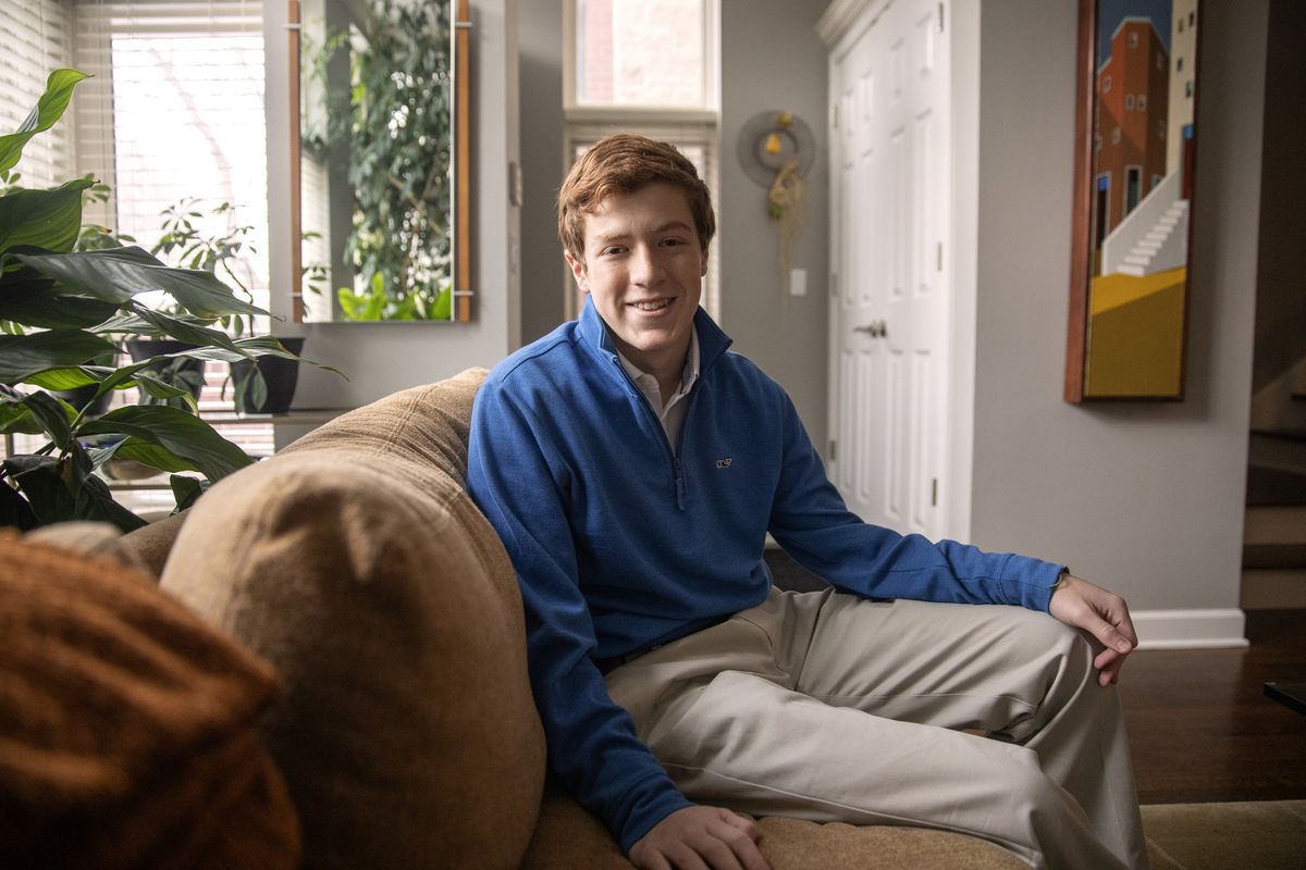 Column: A 14-year-old Chicago kid has connected more than
100 people to COVID-19 vaccines. ‘It’s completely
beautiful.’ 1 Column: A 14-year-old Chicago kid has connected more than
100 people to COVID-19 vaccines. ‘It’s completely
beautiful.’ 1