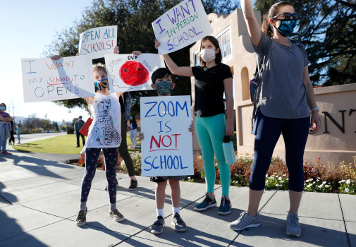 COVID: Data show California far behind in reopening
schools 1
