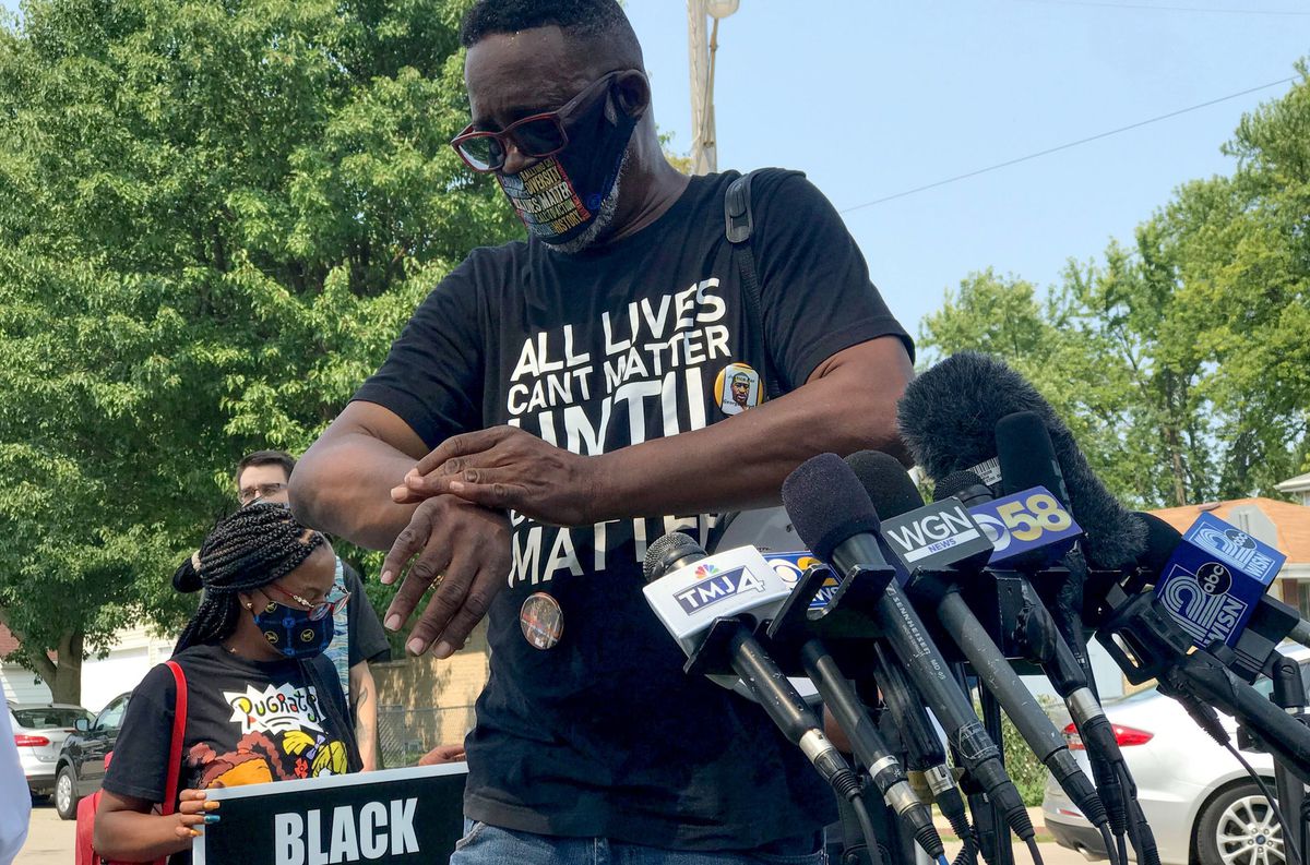 Black Lives Matter activist charged with felony for alleged
actions during protests in Kenosha over police shooting of Jacob
Blake 1