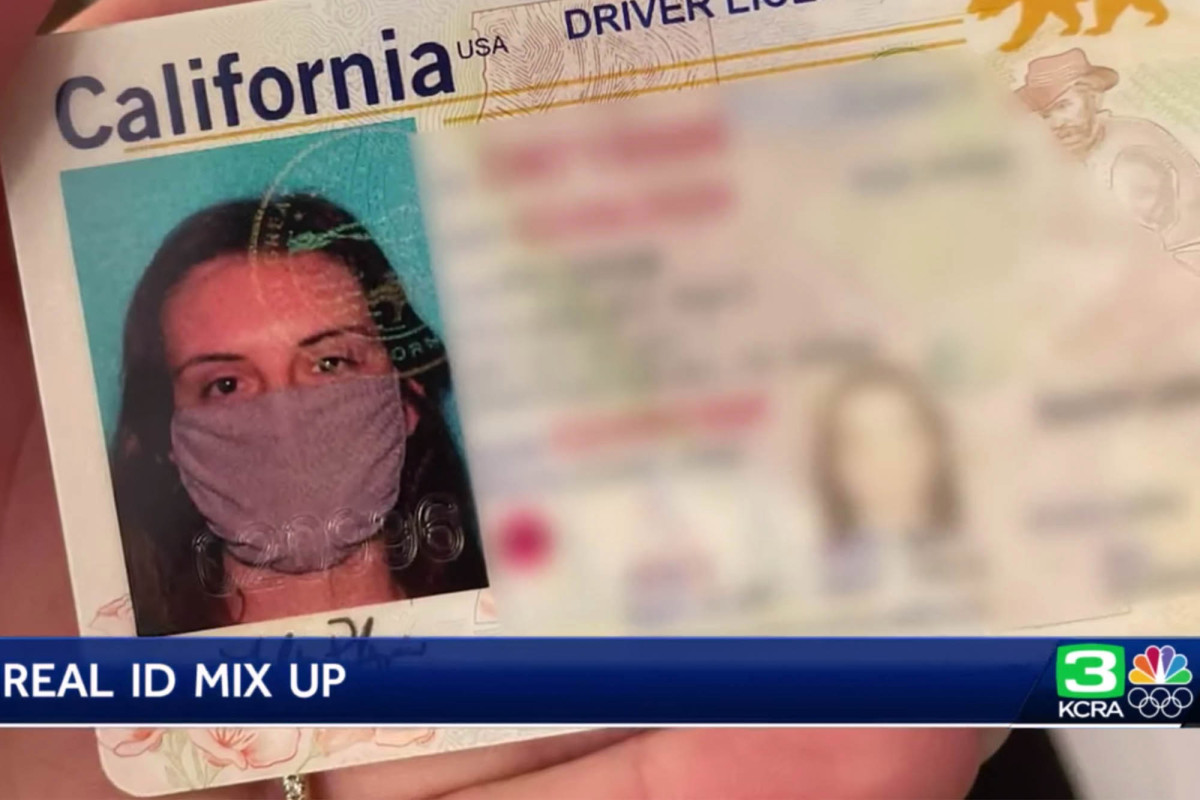 California woman needs new driver’s license after DMV sends
photo of her in mask 1