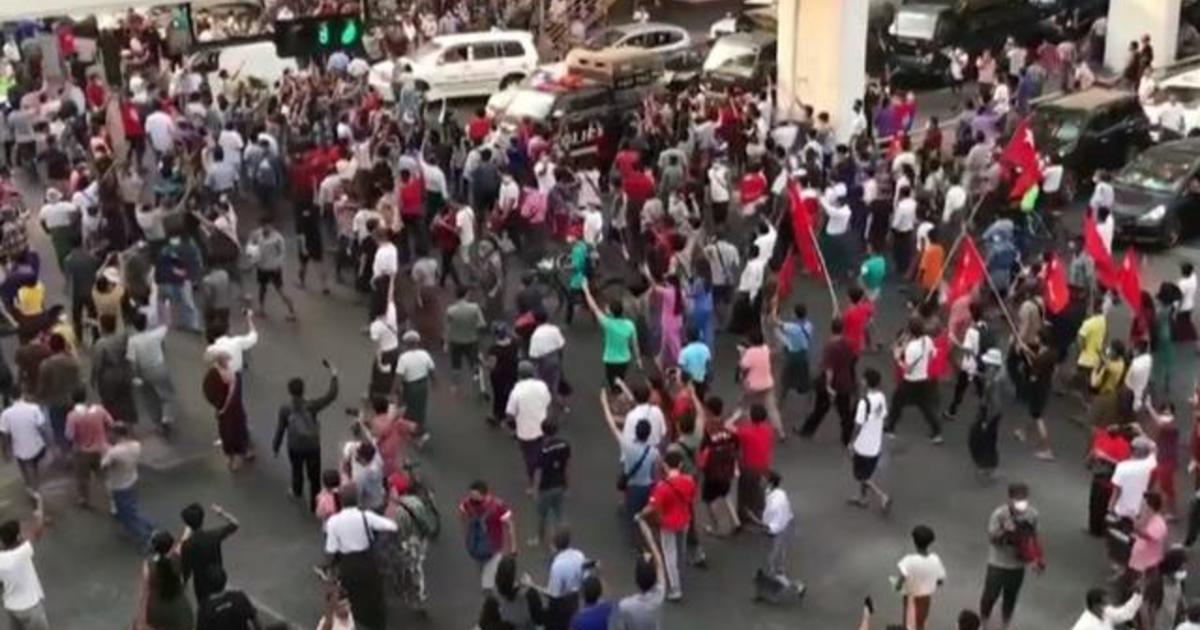 Myanmar military blocks internet and cell phone access as
protesters take to the streets 1