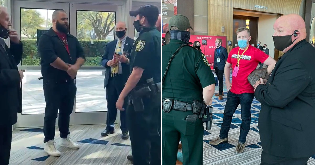 BREAKING: Multiple CPAC Attendees Ejected, Threatened With
Arrest For Not Wearing Masks 1
