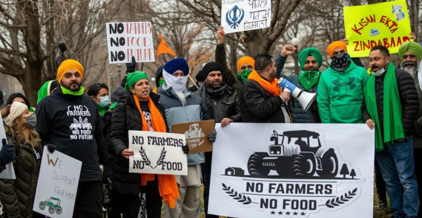 US Farmers and Food Justice Groups Declare “Solidarity” With
Indian Farmer Protests 1