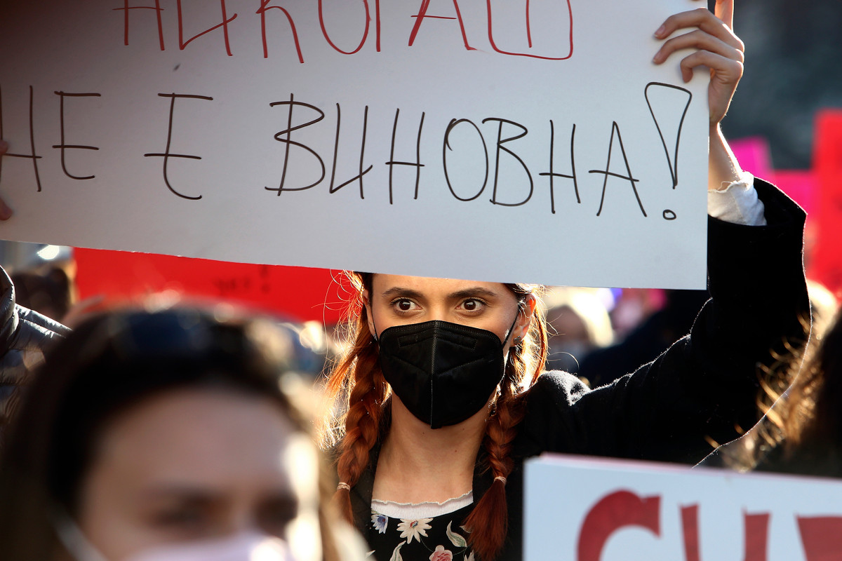 North Macedonia: Women protest over online sexual
harassment 1