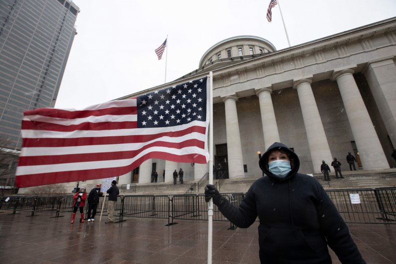 Ohio Senator Cecil Thomas Walks Out of Hearing As Dozens
Attend Without Masks 1