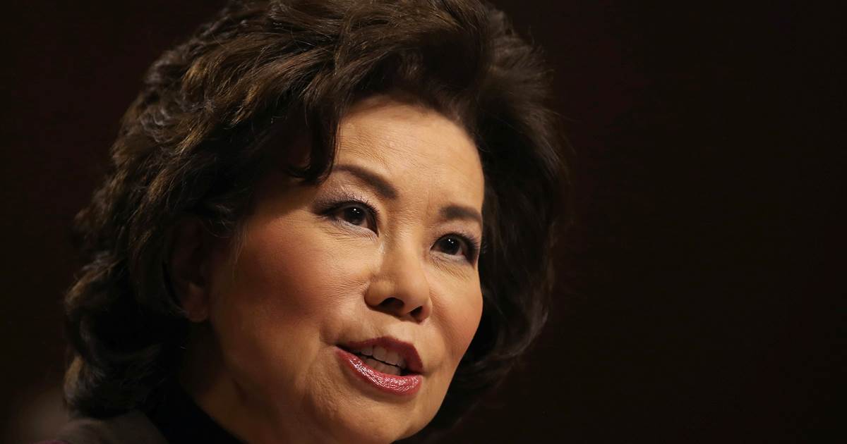 Watchdog faulted Elaine Chao for misuse of office as
transportation secretary 1