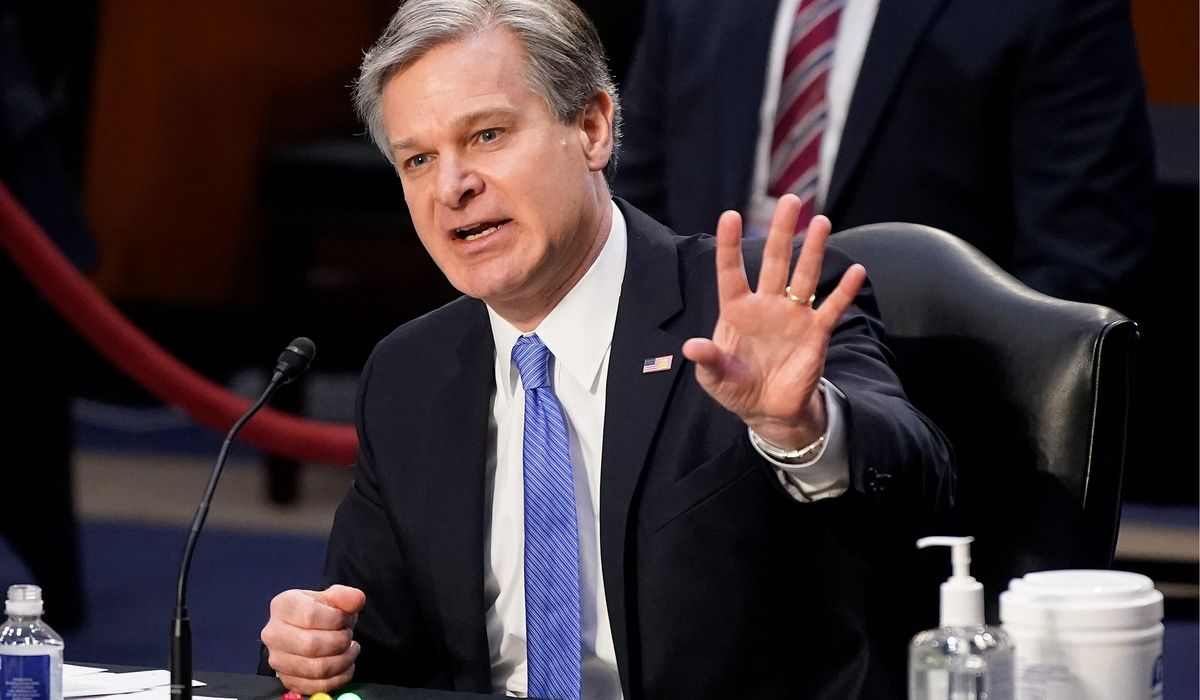 Lawmakers blaming Christopher Wray for FBI's failure to
catch Capitol riot warning signs 1