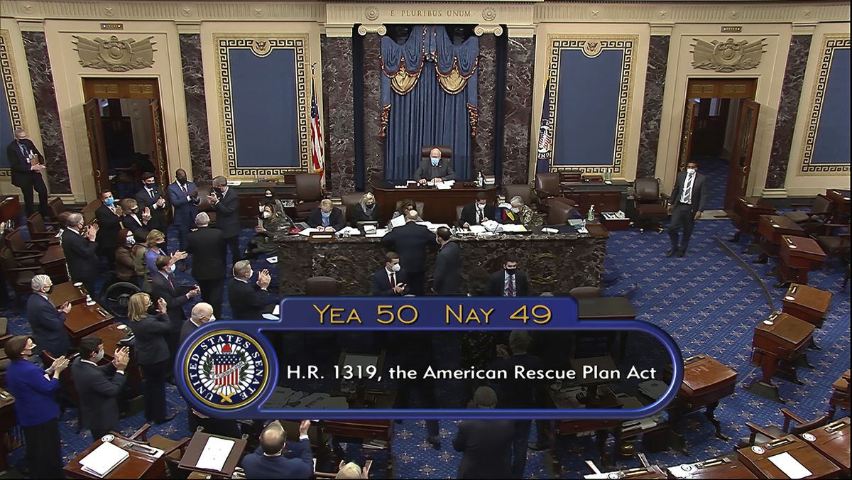 Senate passes Biden’s $1.9T coronavirus relief bill 1