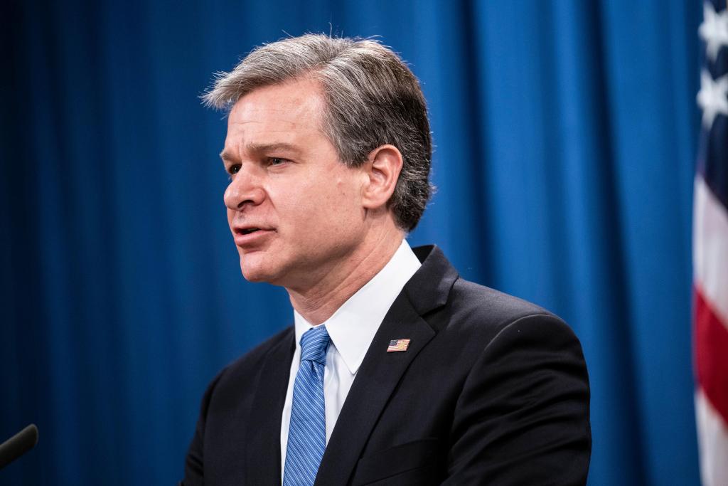 FBI chief to face questions about extremism, U.S. Capitol
riot 1