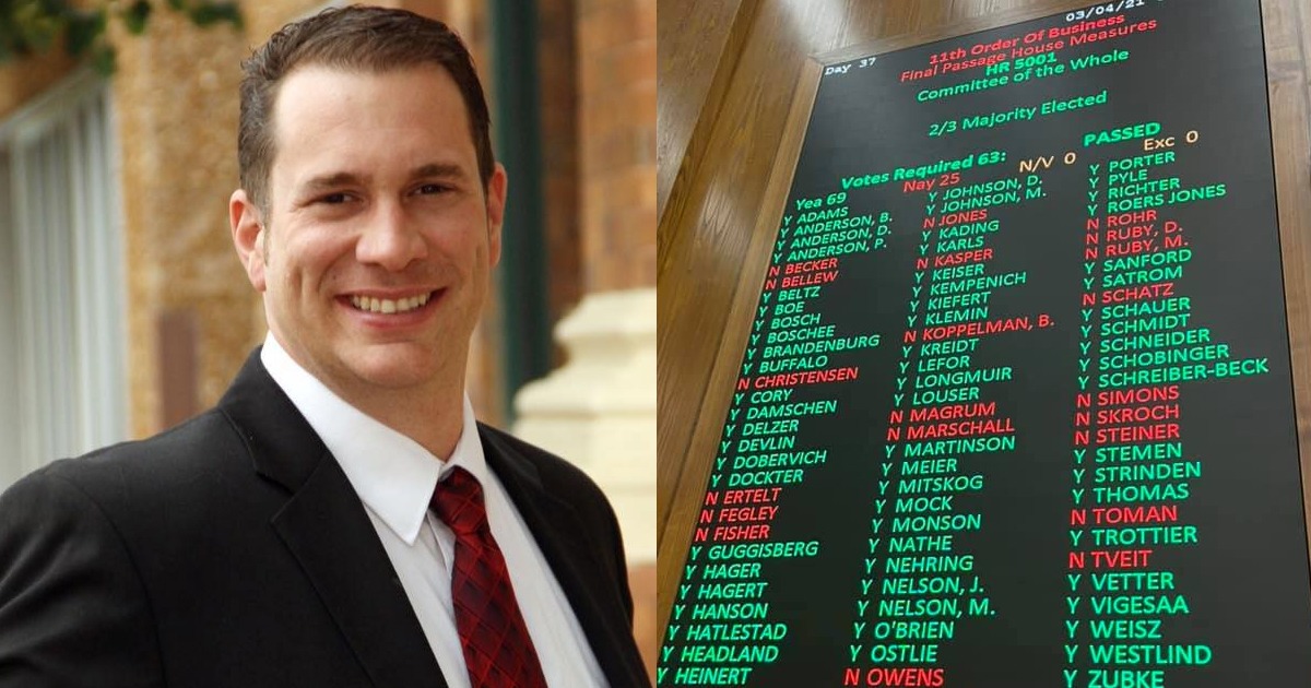 North Dakota Republicans Eject Anti-Mask Rep from House for
Trumped-Up Harassment Charges 1