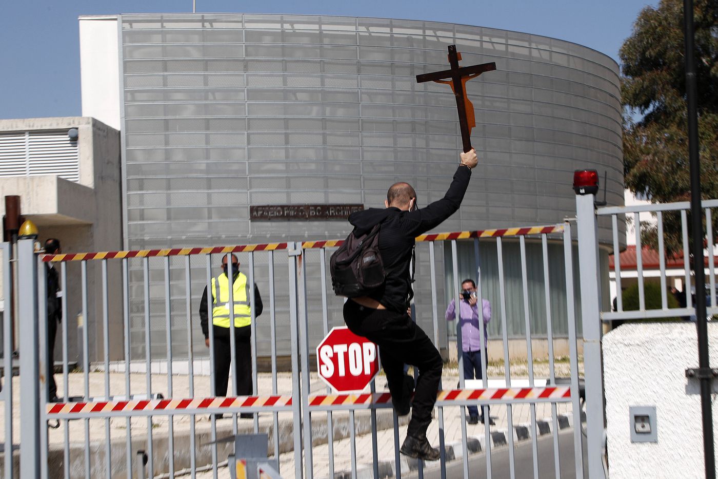 ‘The satanist doesn’t represent us’: Dozens protest against
Cyprus’ ‘satanic’ Eurovision song 1
