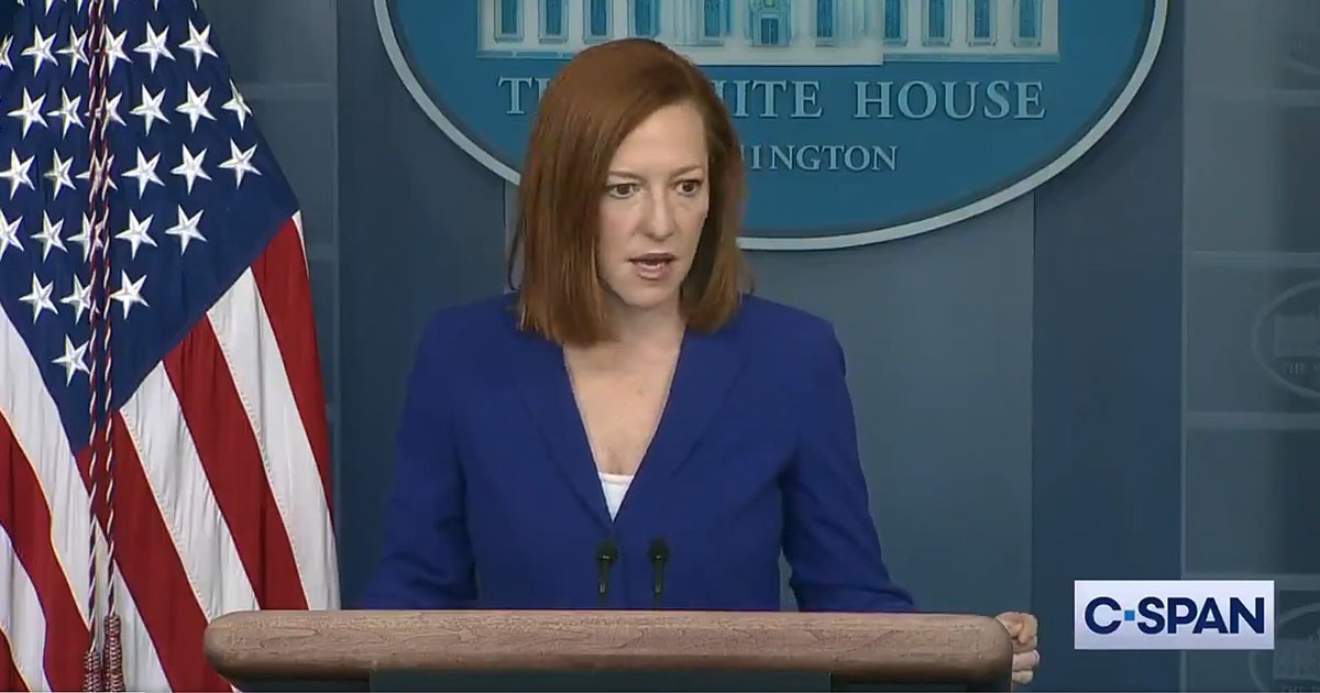 VIDEO: Psaki Says Biden Presidential Address Will
‘Commemorate’ One-Year Anniversary Of Democrat COVID
Lockdowns 1