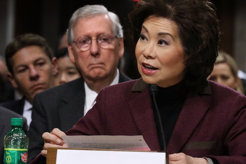 Mitch McConnell's Wife Elaine Chao Abused Office to Help
Family Firm With China Business, Watchdog Found 1