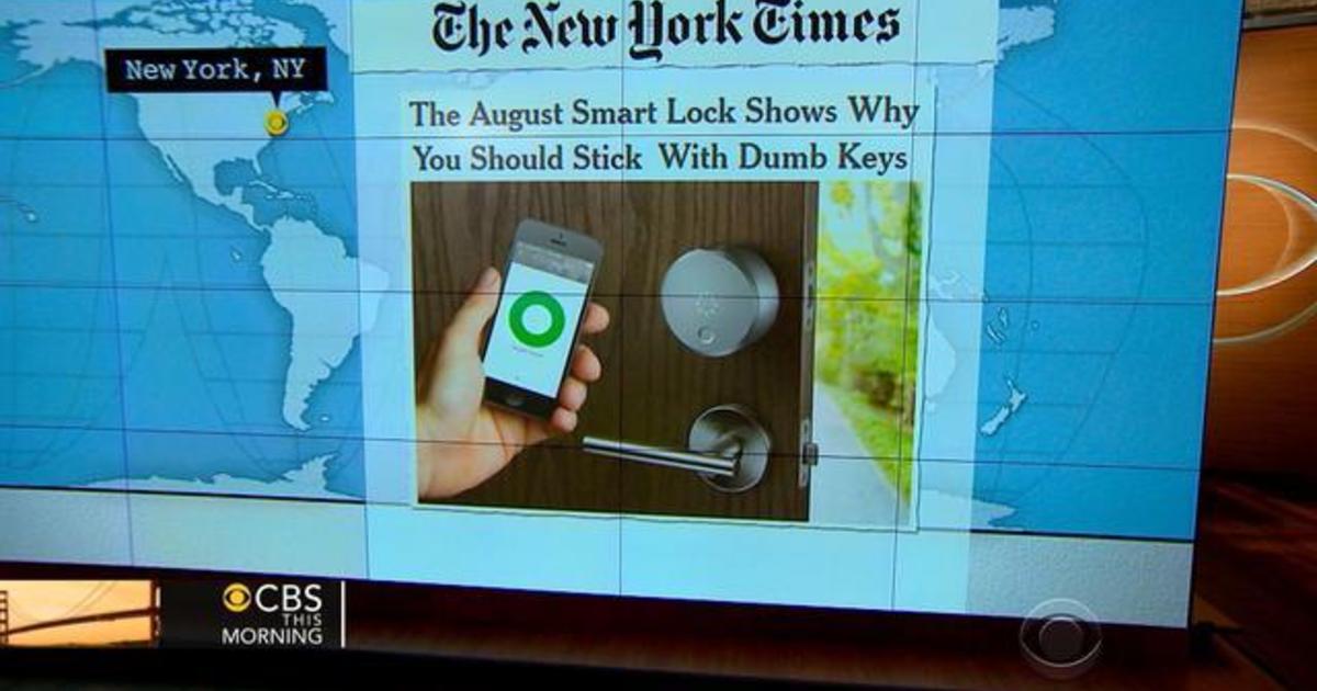 Headlines at 8:30: Smart Lock opens home doors with
smartphone 1