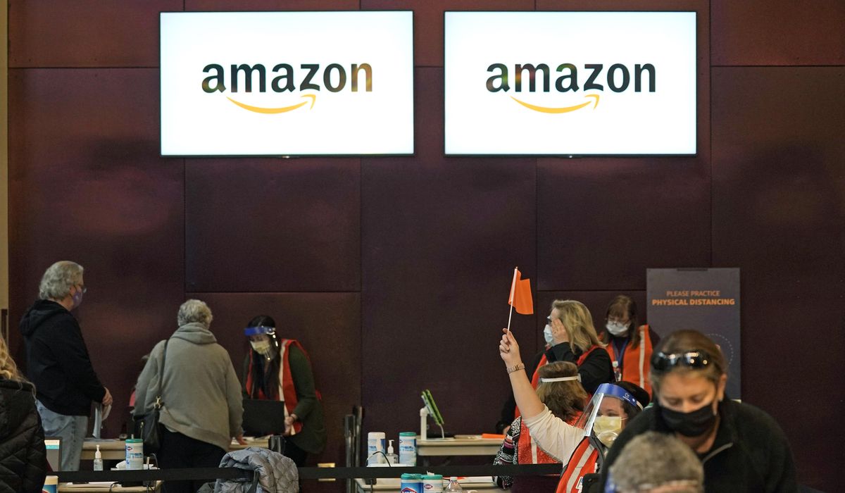 Amazon launching onsite COVID-19 vaccinations for employees
in three states in the coming weeks 1