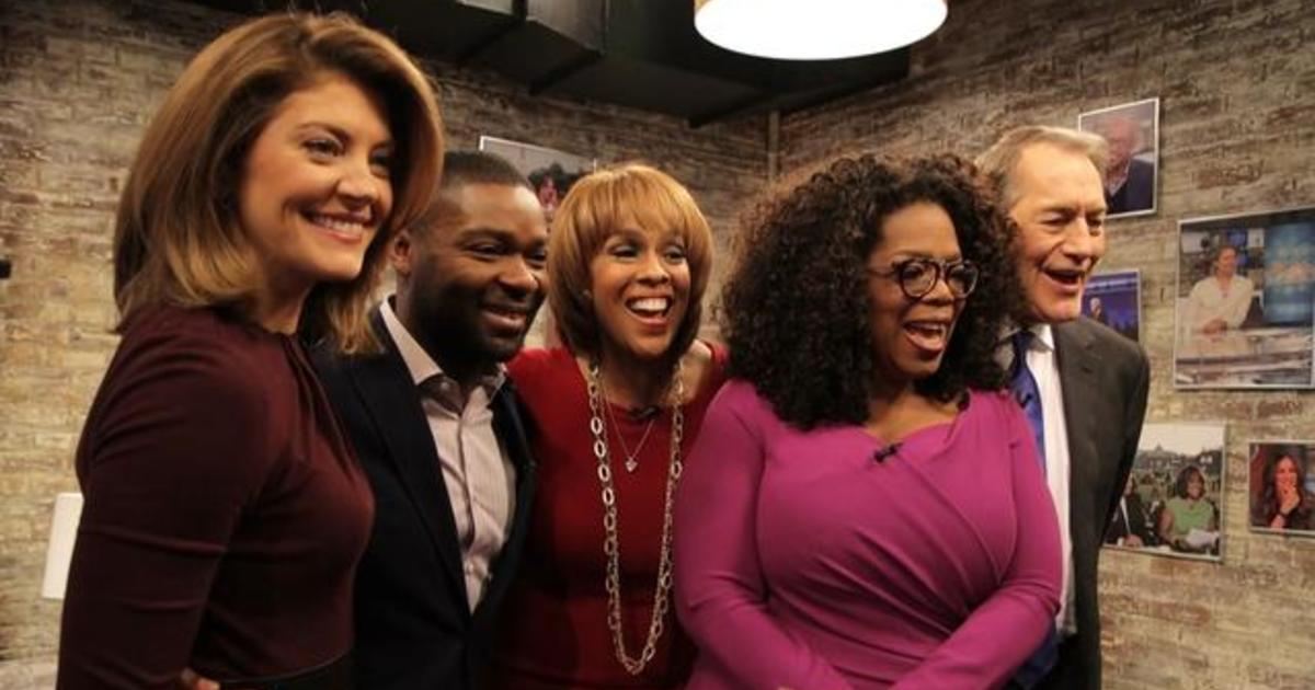 Oprah talks about the Eye Opener in the Toyota Green
Room 1