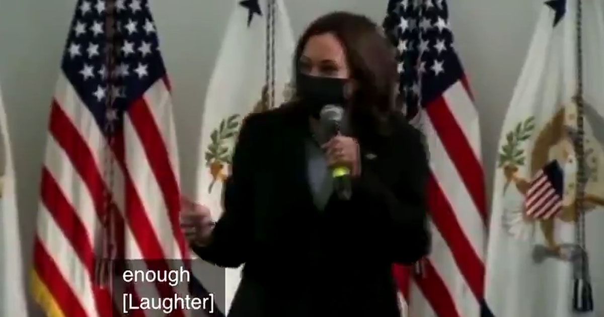 BIZARRE: Kamala Harris Cackles Hysterically While Discussing
Parents Who Can’t Afford Good Schools 1