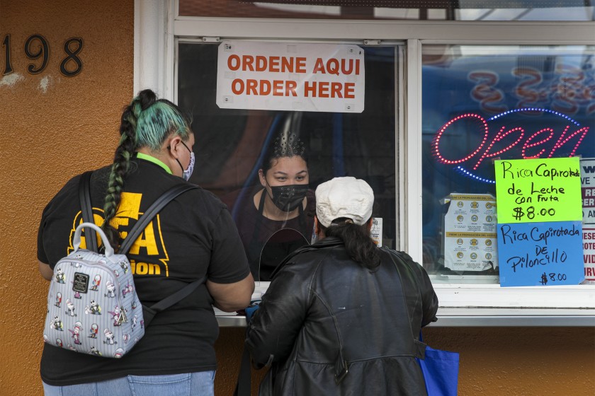 COVID-19 straight talk, one person at a time in hard-hit
areas of L.A. 1