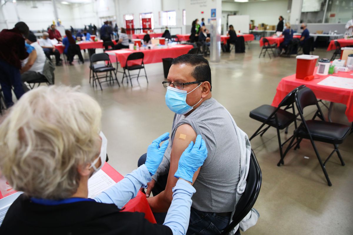 Officials say 70% of Illinois residents 65 and up have been
vaccinated, but further reopening on hold as hospitalizations,
cases on rise 1