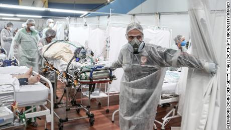 Overstretched health workers describe battling Brazil's
worst Covid-19 wave yet 1