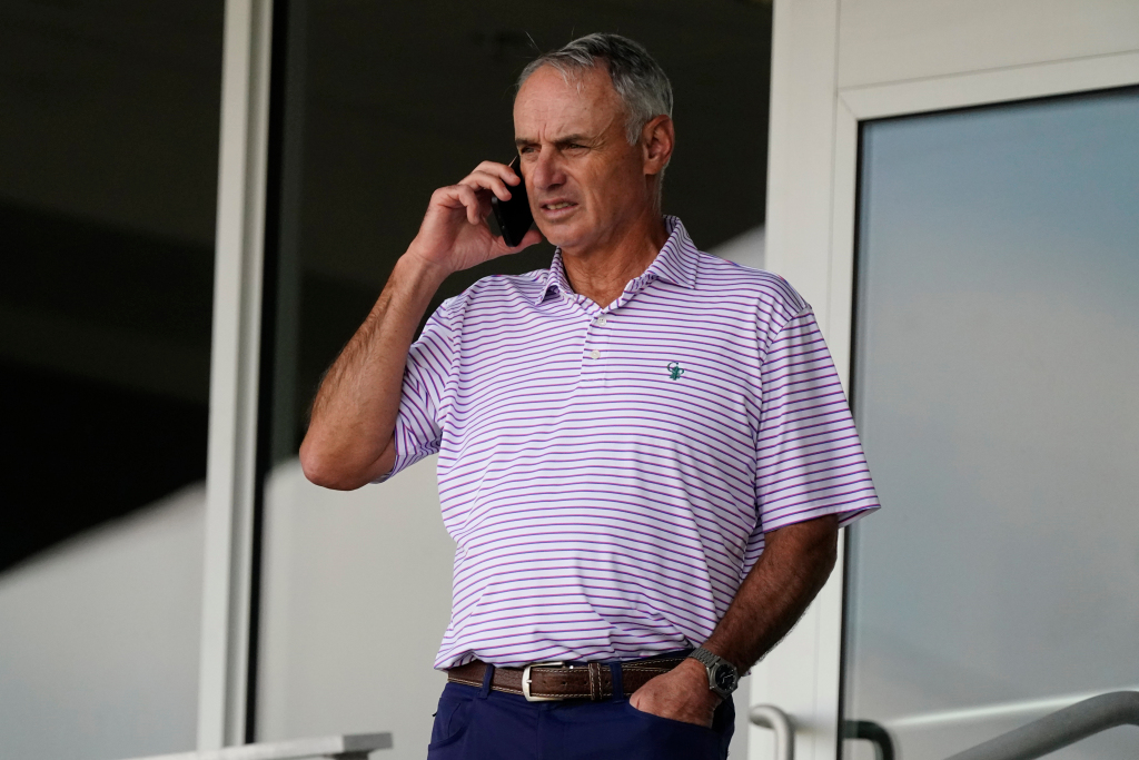 On eve of openers, Rob Manfred hopes full capacity by
midsummer 1