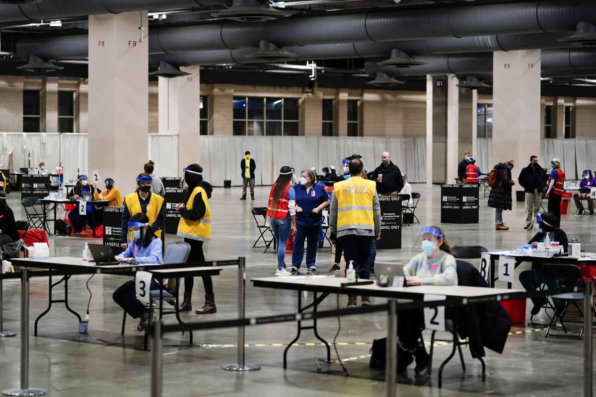 Philadelphia opens coronavirus vaccine appointments to all
adults starting May 1 1 Philadelphia opens coronavirus vaccine appointments to all
adults starting May 1 1