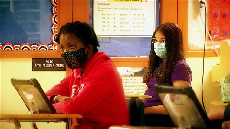 CDC relaxes distance requirements in schools from 6 to 3
feet 1