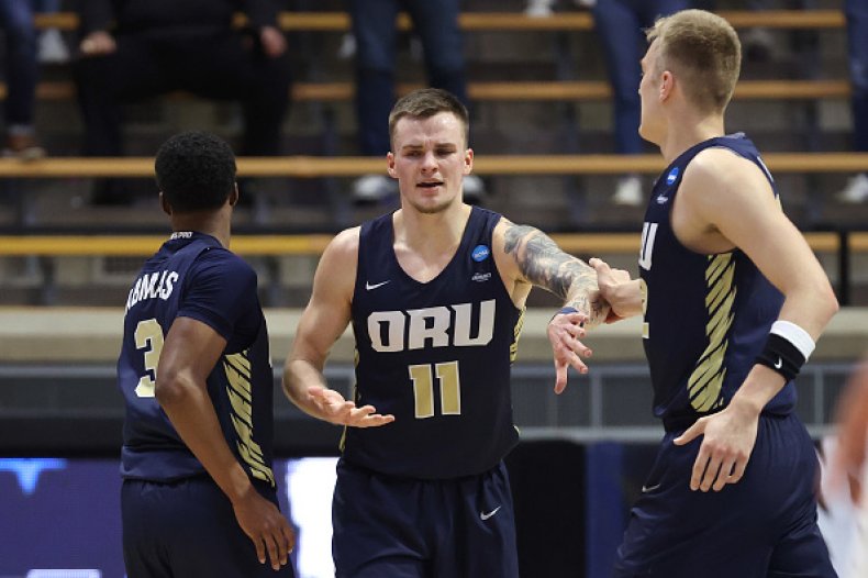 Brackets Bust After Oral Roberts Shocks Ohio State in March
Madness Opener 1
