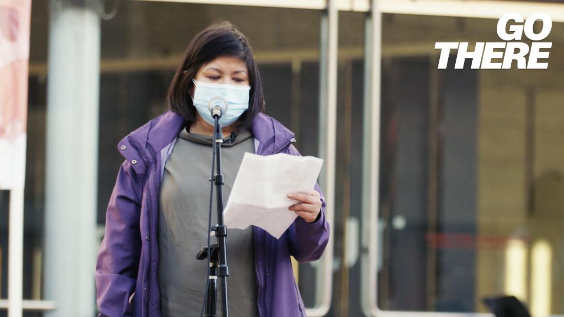 One of the first public victims of an anti-Asian assault
during Covid-19 speaks out 1 year later 1 One of the first public victims of an anti-Asian assault
during Covid-19 speaks out 1 year later 1