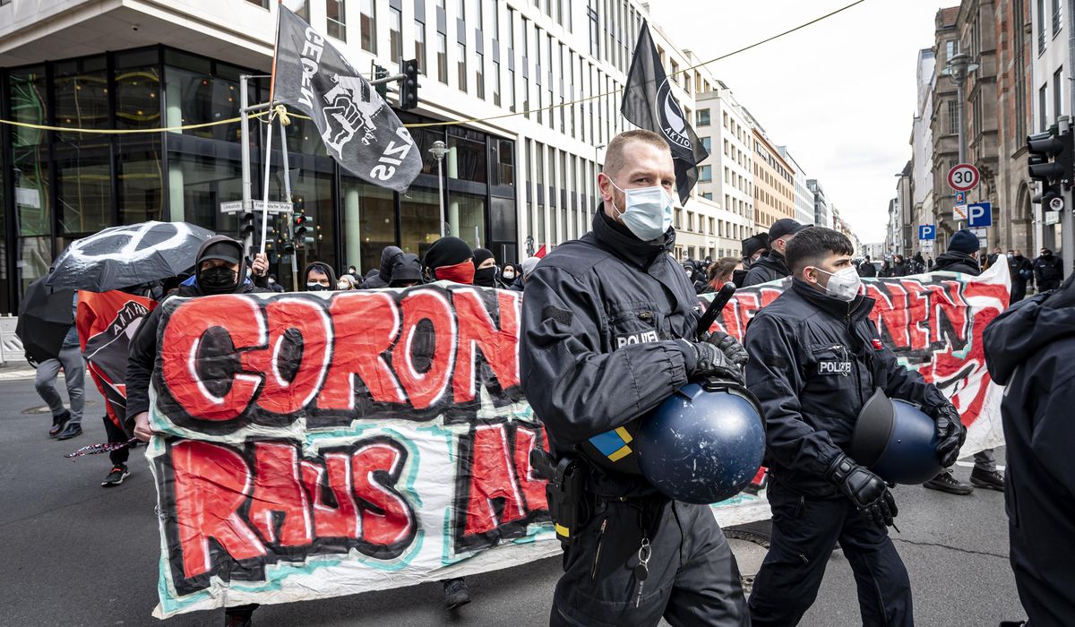 Germany: police clash with protesters against virus
measures 1