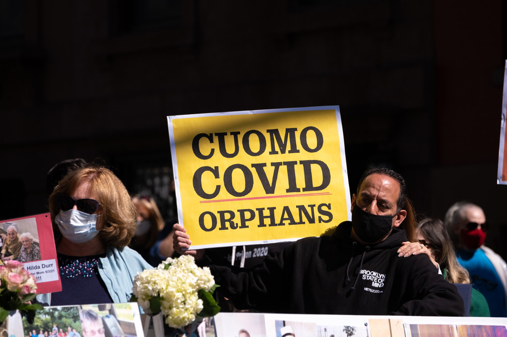 New Yorkers mourn loved ones who died from COVID-19 in
nursing homes 1