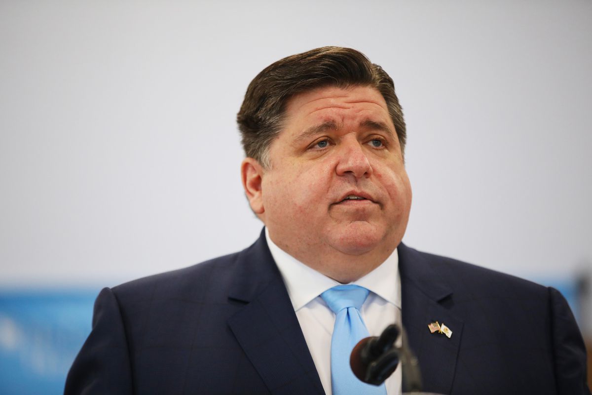 Gov. J.B. Pritzker to direct flags be returned to full staff
one year after they were lowered to honor COVID-19 victims 1 Gov. J.B. Pritzker to direct flags be returned to full staff
one year after they were lowered to honor COVID-19 victims 1