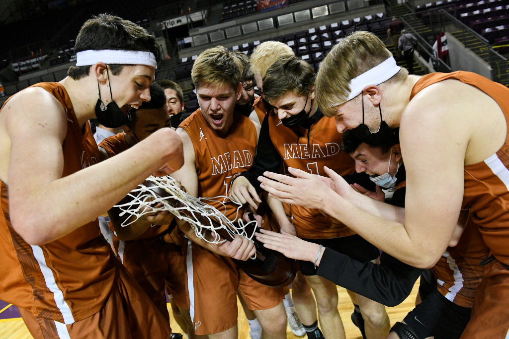 PHOTOS: Mead celebrates victory over Montrose in boys
basketball Class 4A State Championship 1