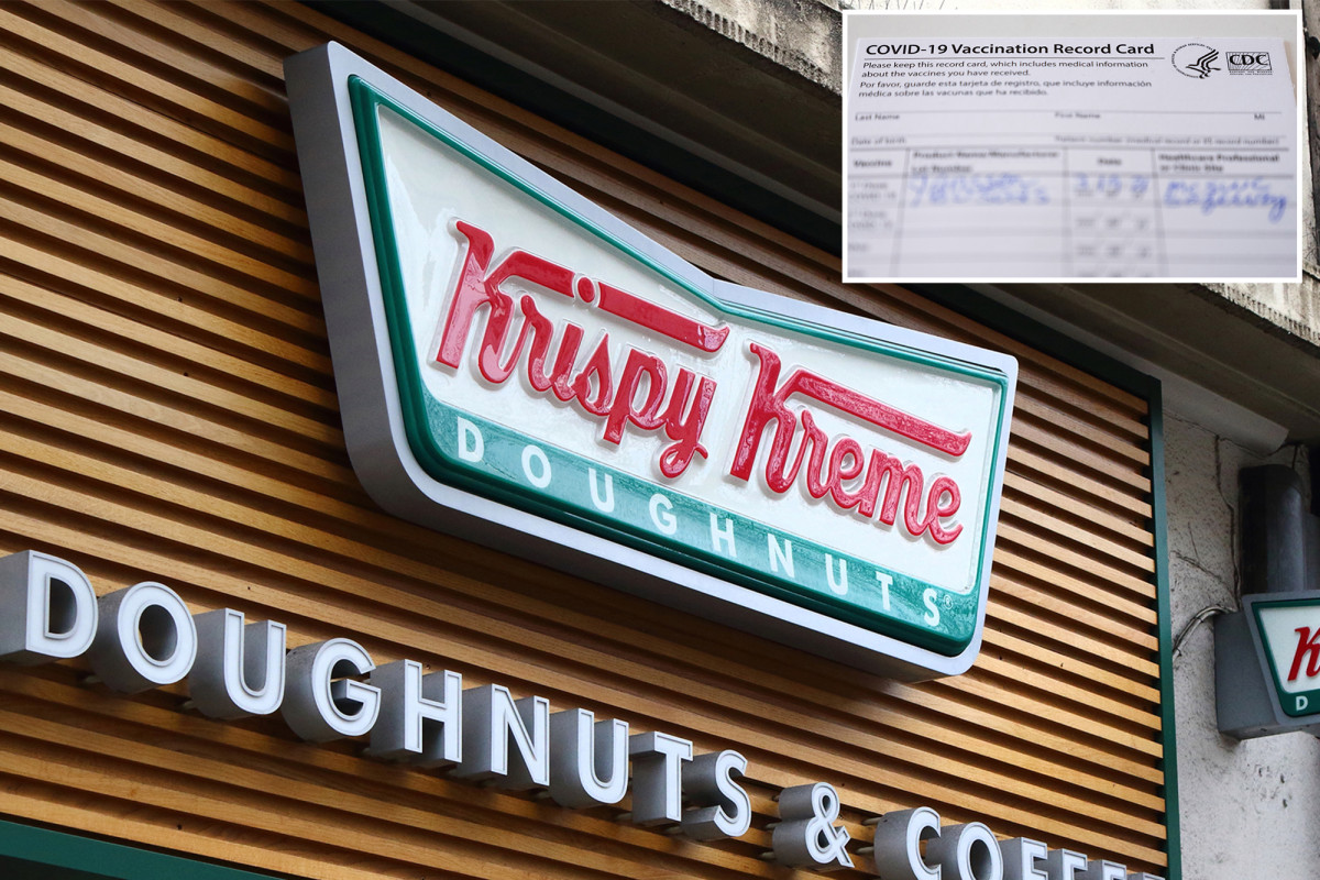 Krispy Kreme promo offers free doughnut with proof of
COVID-19 vaccination 1