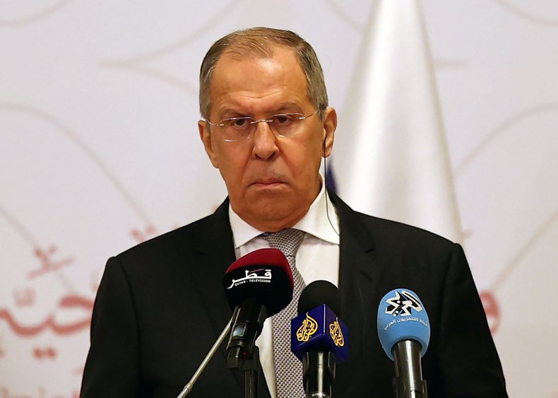 Russia's Sergei Lavrov Wears Profanity-Laced COVID Mask on
China Trip 1 Russia's Sergei Lavrov Wears Profanity-Laced COVID Mask on
China Trip 1