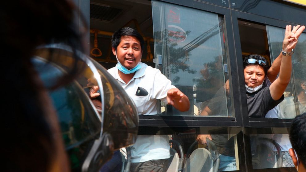 Myanmar junta frees hundreds held for anti-coup
protests 1