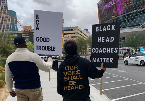 High-profile Bay Area prep basketball coach protests Pac-12
tournament, starting a movement 1