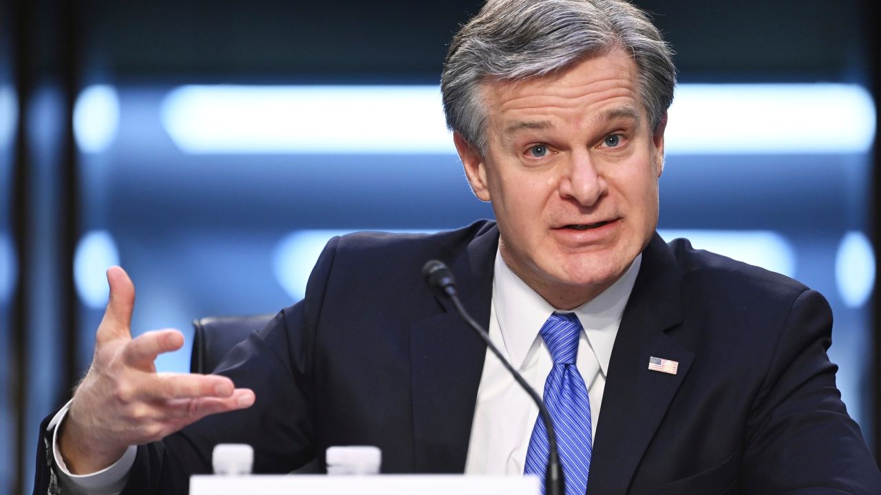 FBI chief calls Capitol riot 'domestic terrorism,' defends
intel 1