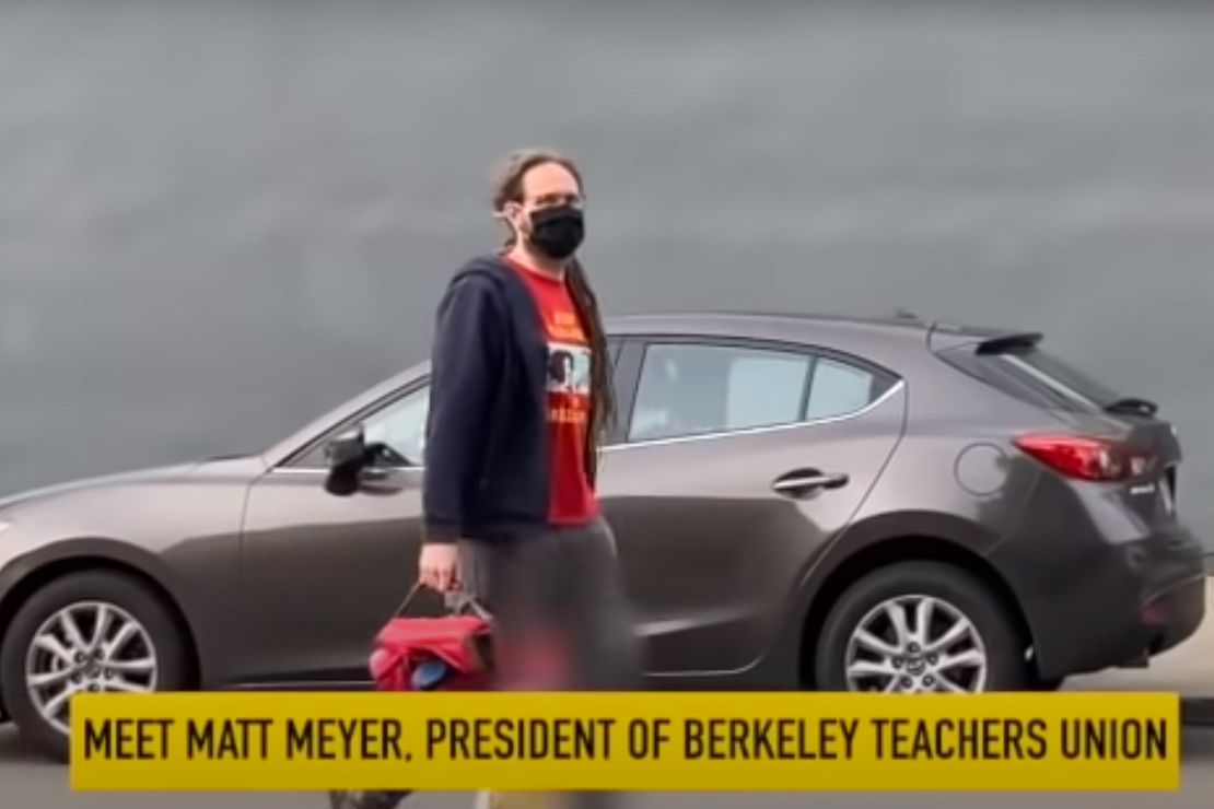 BUSTED: Berkeley Teachers' Union Boss Matt Meyer Caught On
Camera Taking His Child to Private School While He Keeps Public
Schools Closed 1