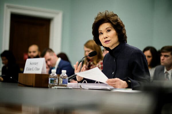 Inspector General’s Report Cites Elaine Chao for Misuse of
Office 1