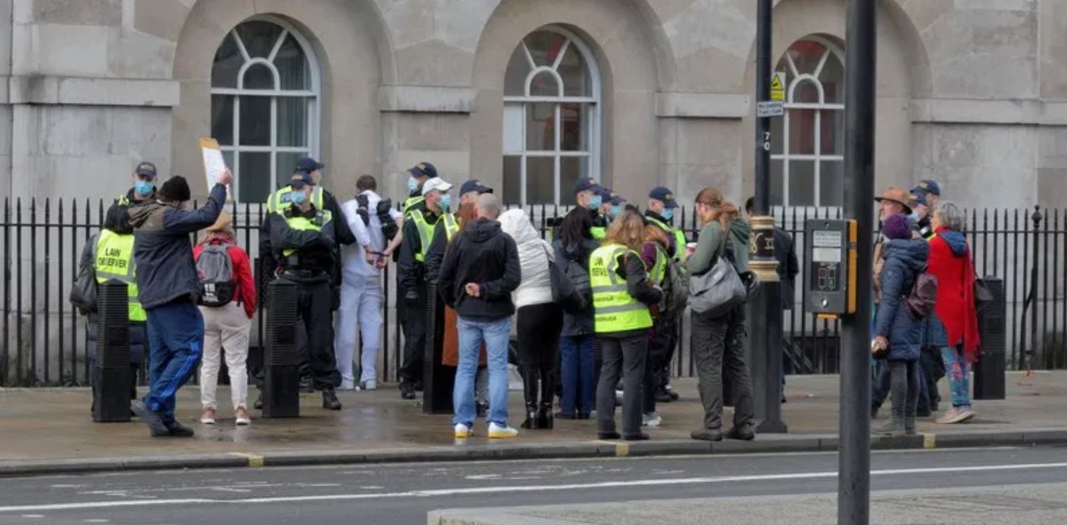 Swedish Police Break up Coronavirus Demonstration in
Stockholm 1