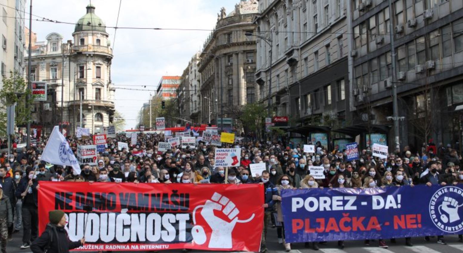 Serbian Freelancers Protest New Retroactive Tax That
Threatens To Push Thousands Into Poverty 1