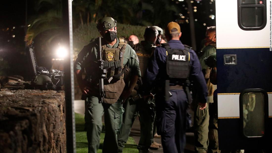 A Honolulu hotel is on lockdown after shots were fired from
a room, police say 1