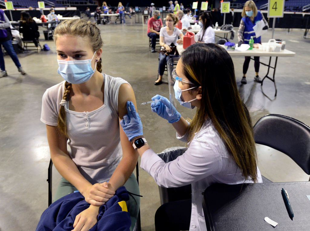 Two million Colorado residents are at least partially
vaccinated against COVID-19 1