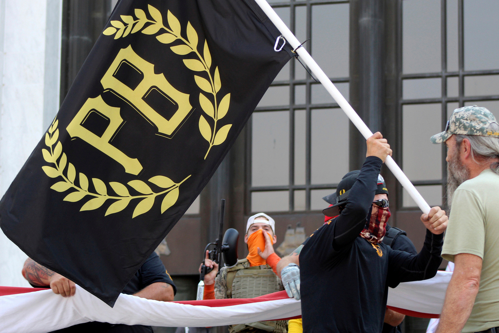 Central California police department fires officer for
alleged involvement with Proud Boys 1